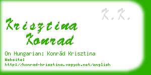 krisztina konrad business card